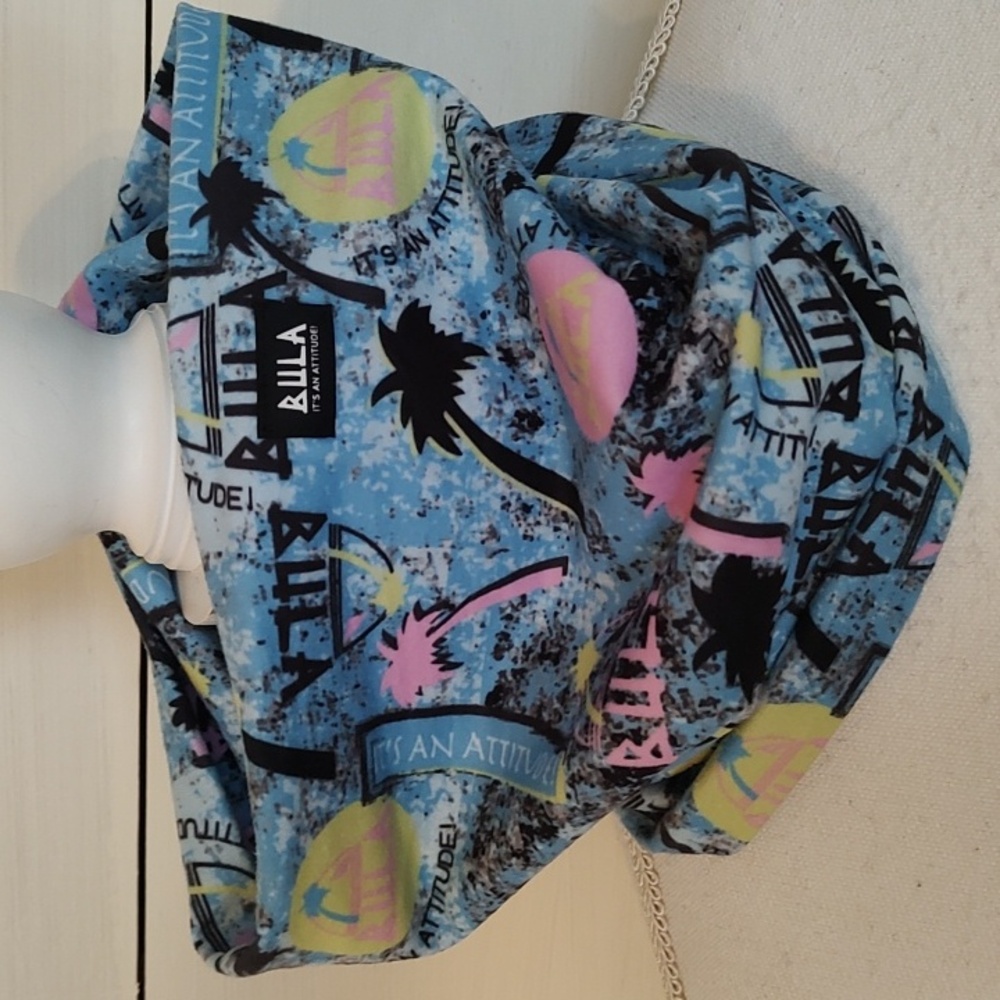 BULA Retro Print Neck Gator Bandana Ski. Soft Fabric!